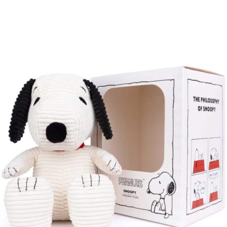 Nijntje - Snoopy Sitting Corduroy Cream in giftbox - 27 cm