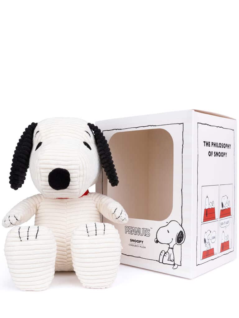 Nijntje - Snoopy Sitting Corduroy Cream in giftbox - 27 cm