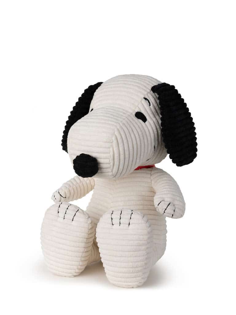 Nijntje - Snoopy Sitting Corduroy Cream in giftbox - 27 cm
