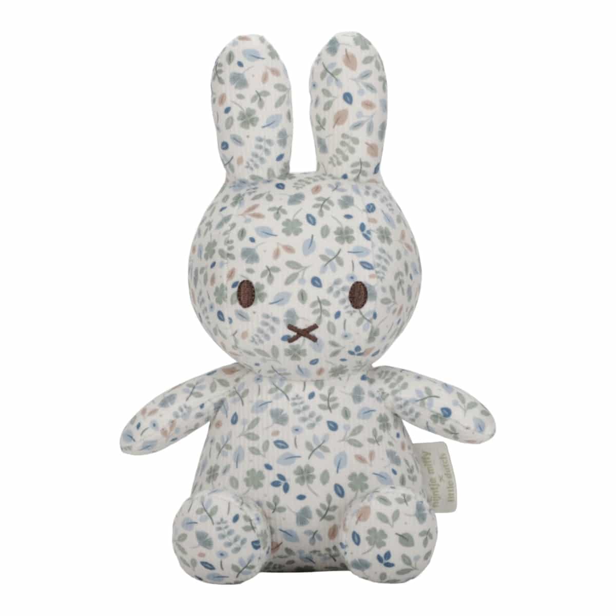 Nijntje x Little Dutch Knuffel all-over print 20 cm - Lucky Leaves GRS
