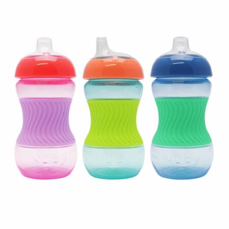 Nuby - Mini easy grip drinkbeker met siliconen huls - 180ml - 4m+
