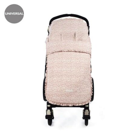 Pasito a Pasito - Footmuff Flower Mellow Pink Knitwear (Fm)