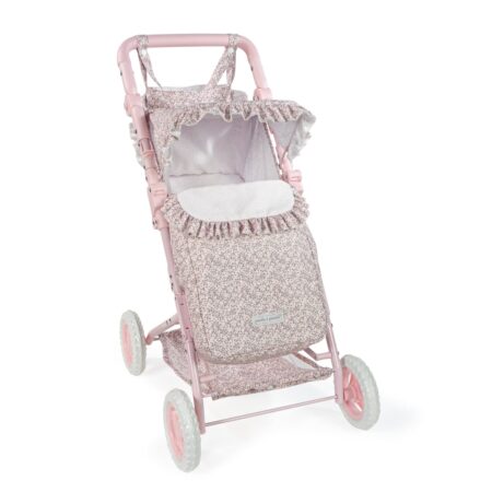 Pasito a Pasito - Puschair with Footmuff Lili Pink Flowers