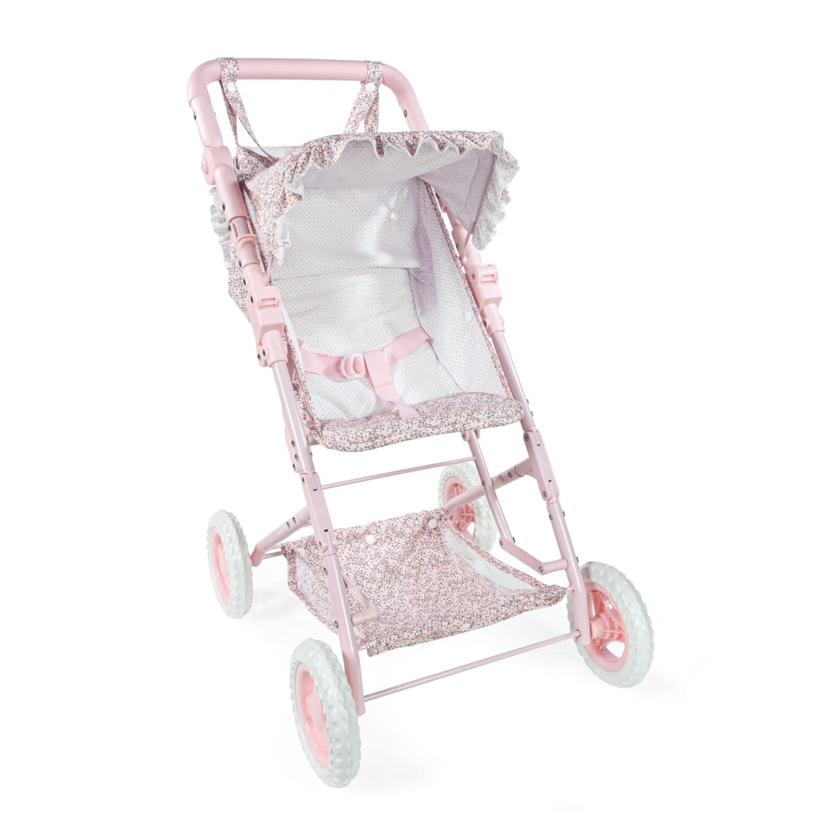 Pasito a Pasito - Puschair with Footmuff Lili Pink Flowers