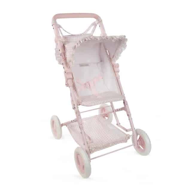 Pasito a Pasito - Puschair with Footmuff Tom Pink Vichy Checks