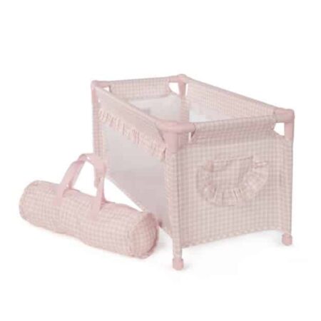 Pasito a Pasito - Travel Bed Tom Pink Vichy Checks