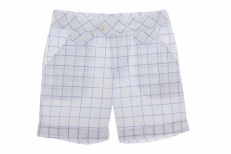 Patachou - Boys Short Woven - White/Blue