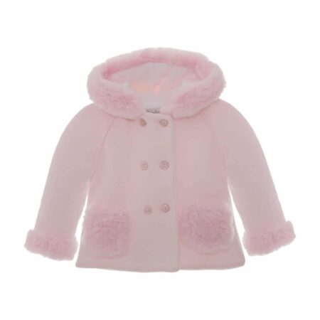 Patachou - Jas Met Kap En Bont - Roze