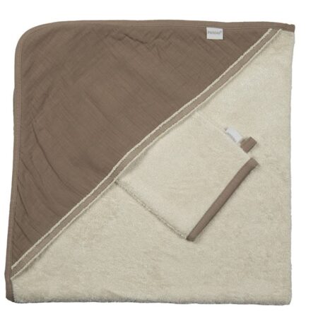 Pericles - Badcape+Washand Chocolate