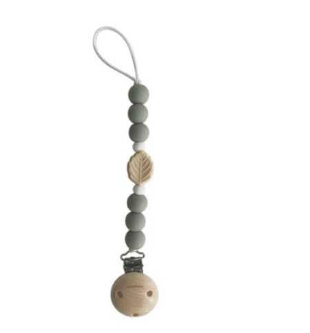 Pericles - Clip Silicone Leaf Beads Sage
