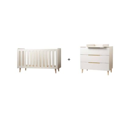 Pericles - Duo Pack Bed 60X120 + Commode Nomad Dune Beige