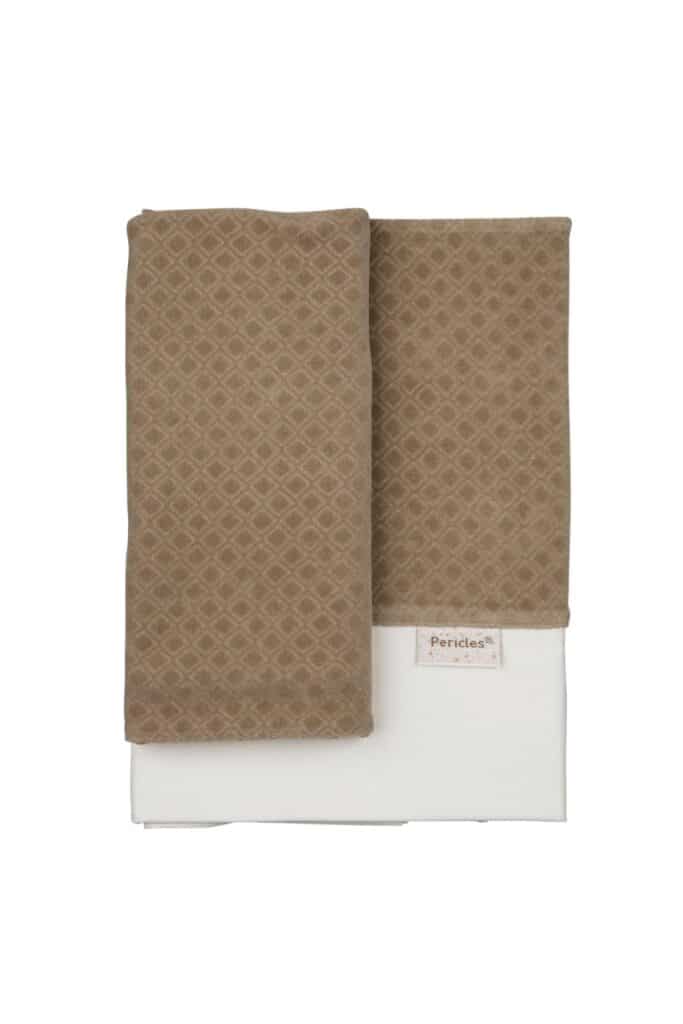 Pericles - Laken+Sloop Bed Espresso Square