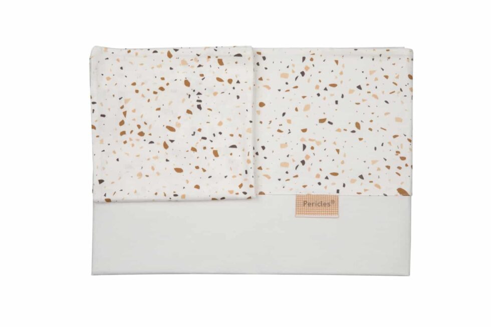 Pericles - Laken+Sloop Wieg Sprinkles Taupe