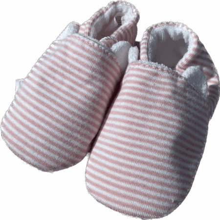 Petit Bateau - Slofjes Roze/Wit - 17/18