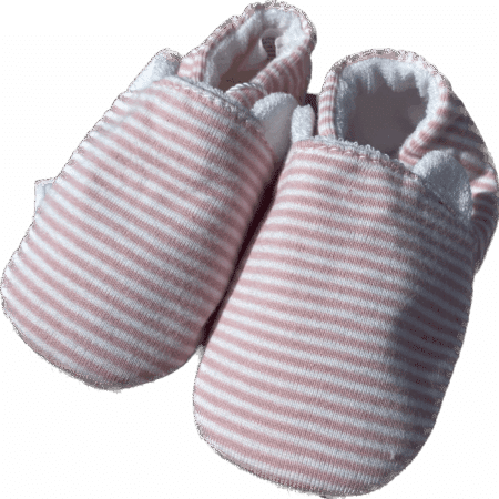 Petit Bateau - Slofjes Roze/Wit - 17/18