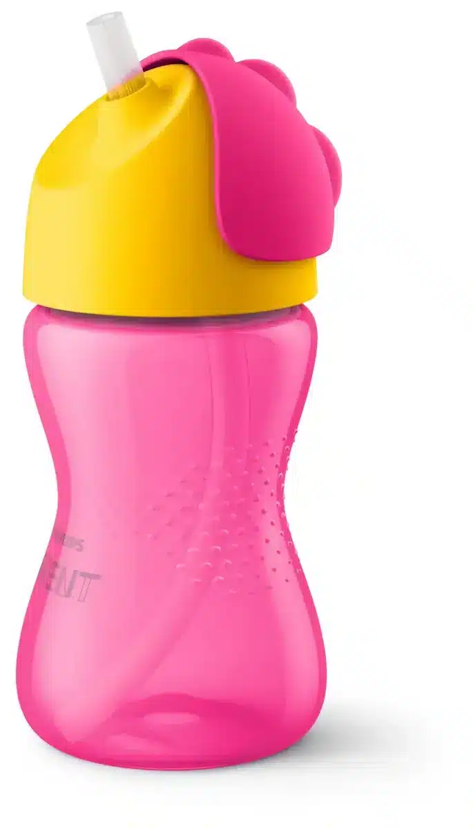 Philips-Avent - Beker met rietje 300ml Girl Roze