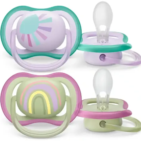 Philips-Avent - Fopspeen +0M Ultra Air Zon/Regenboog Girl
