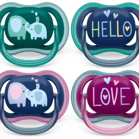 Philips-Avent - Fopspeen +18M Ultra Air Olifant/Tekst