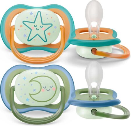Philips-Avent - Fopspeen +18m Ultra Air Night Ster/Maan