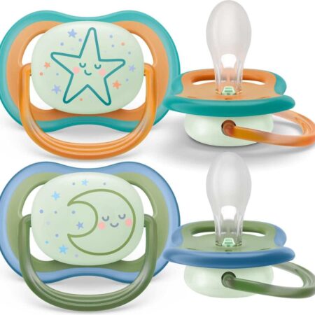 Philips-Avent - Fopspeen +18m Ultra Air Night Ster/Maan