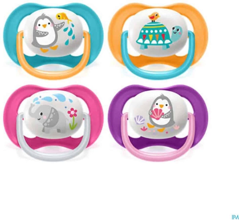 Philips-Avent - Fopspeen +6M Air Animals Mix Turtle