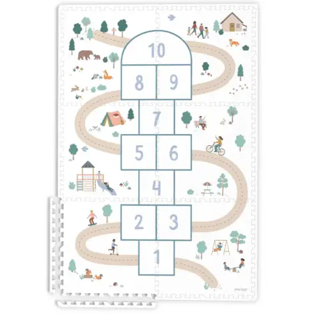 Play & Go - 3-in-1 Puzzle mat HOPSCOTCH