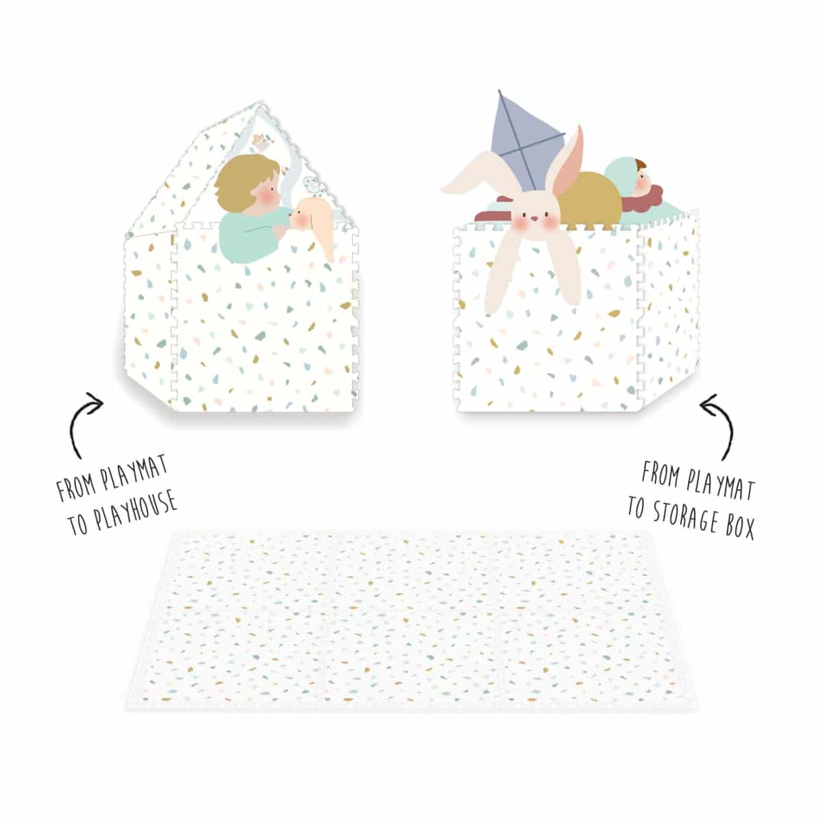 Play & Go - EEVAA - Village (120 x 180 cm - 6 tiles)