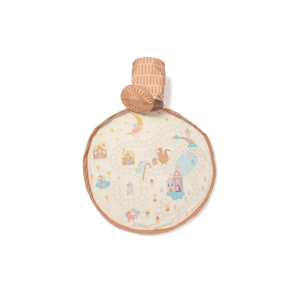 Play & Go - Opbergmand Met Speeltapijt - Fairyworld Dusty Rose 140cm