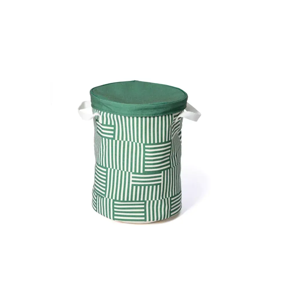 Play & Go - Opbergmand Met Speeltapijt - Roadmap Green 140cm