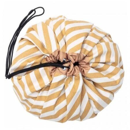 Play & Go - Opbergzak - Speeltapijt Stripes Mustard