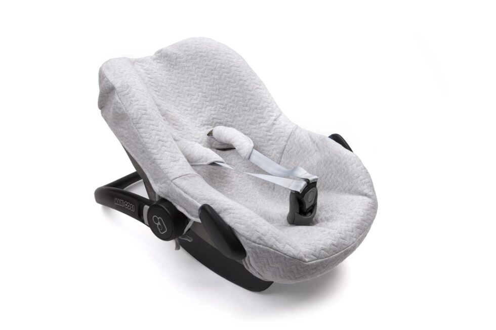 Poetree Kids - Autostoeltje hoes - Chevron Light Grey