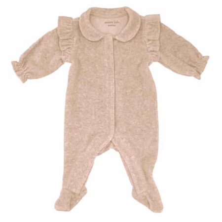 Poetree Kids - Babypakje Velours Met Ruffels Camel Girl