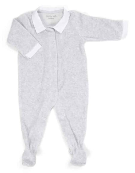 Poetree Kids - Babypakje Velours licht grijs