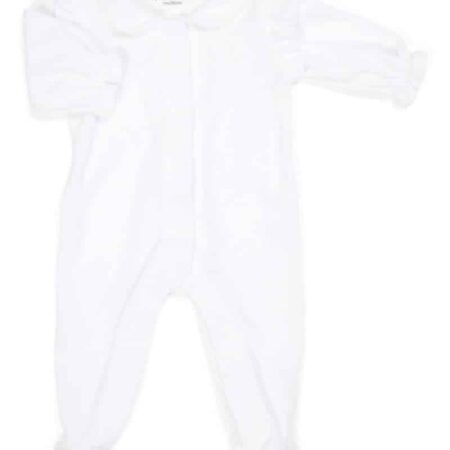 Poetree Kids - Babypakje Velours met Ruffles Wit
