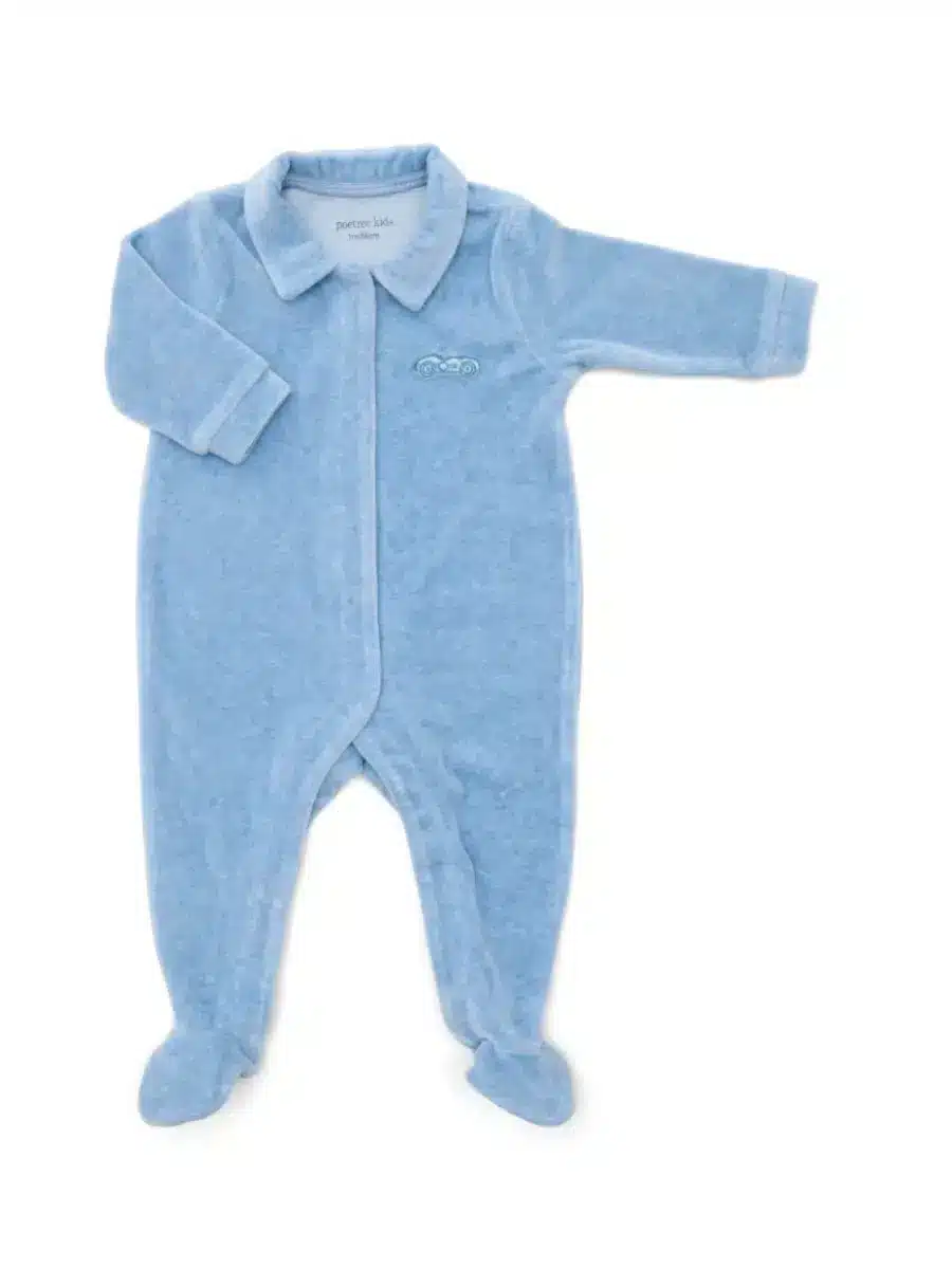 Poetree Kids - Babypakje velours Denim Blue