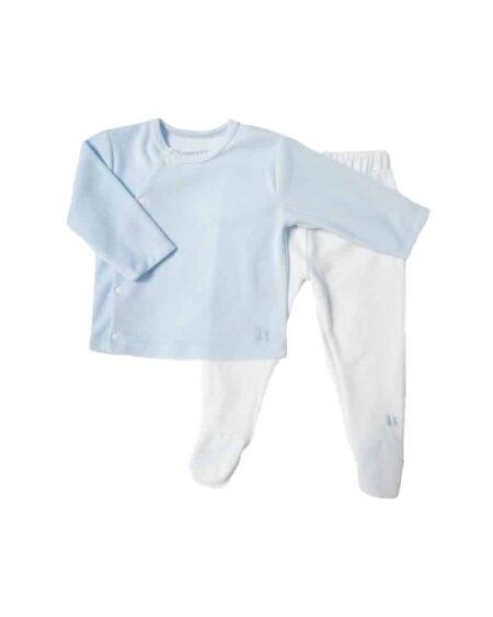 Poetree Kids - Comfy Velours Baby Set Baby blue