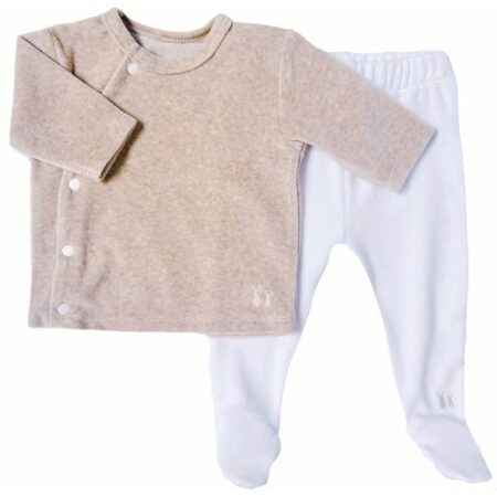 Poetree Kids - Comfy Velours Baby Set Camel