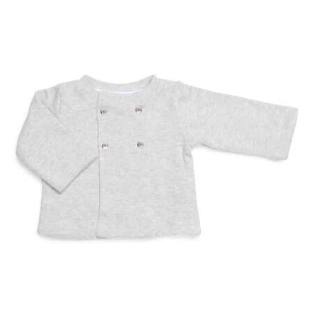 Poetree Kids - Gilet - Grijs Melange Met Knoopjes