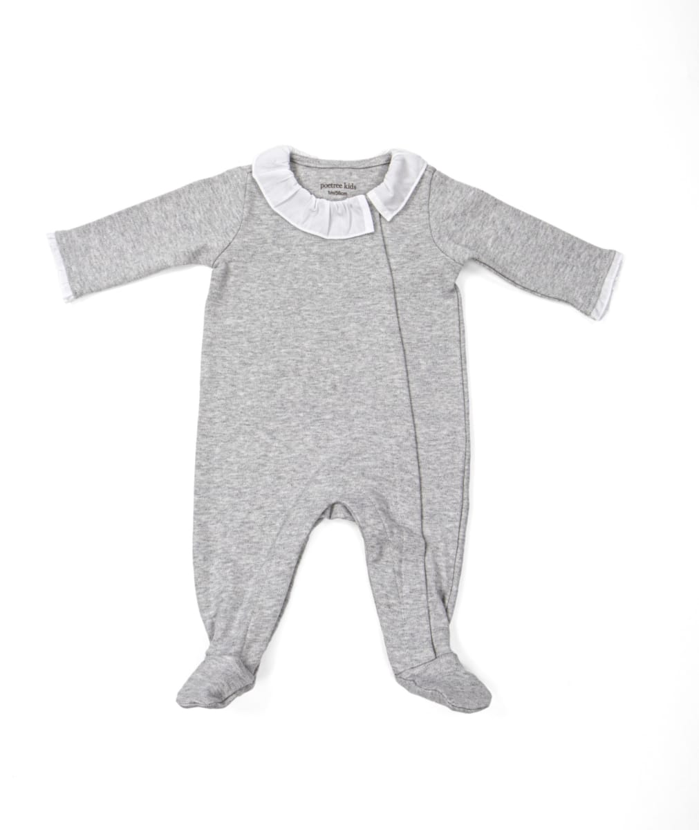 Poetree Kids - Girl Babypakje Chevron Grey maat 56cm