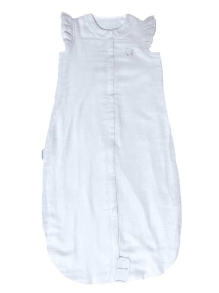 Poetree Kids - Muslin Sleeping White - shoulder ruffle 90cm