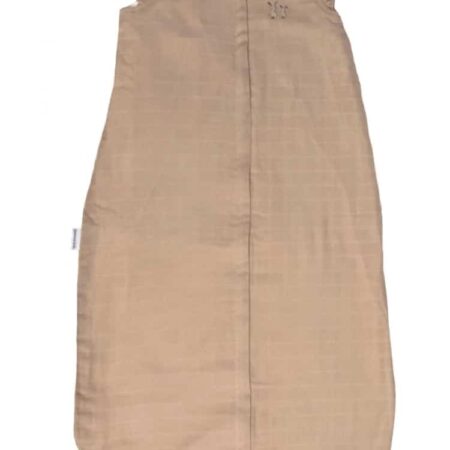 Poetree Kids - Muslin Sleepingbag Light Camel shoulder ruffle- 90cm