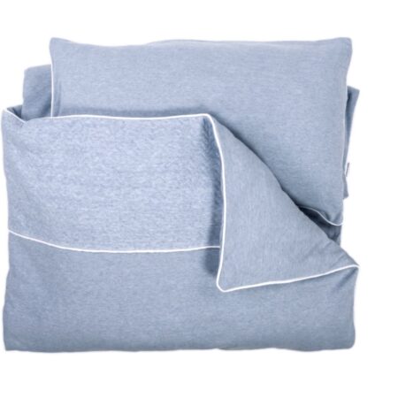 Poetree Kids - Park Dekbedovertrek & Kussensloop 80X80cm / 40x30cm - Chevron Denim Blue