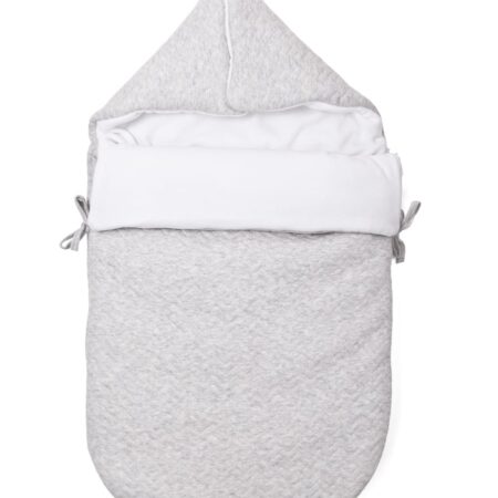 Poetree Kids - Reisslaapzak - Chevron Light Grey