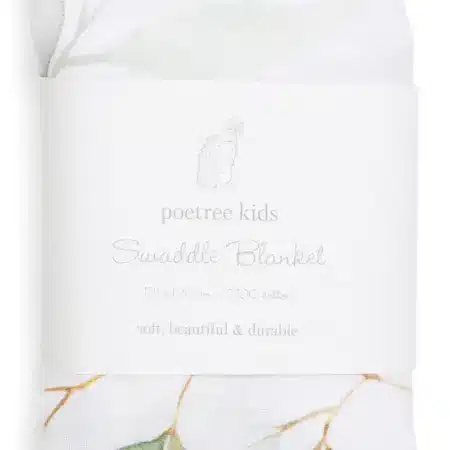 Poetree Kids - Swaddle 120x120 - Botanical Print