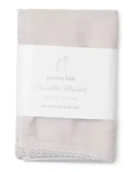Poetree Kids - Swaddle Grijs 120x120cm