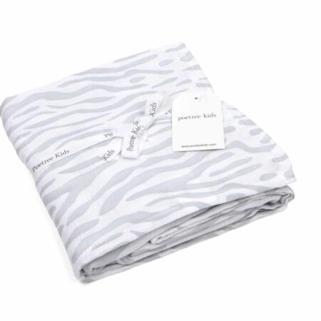 Poetree Kids - Swaddle Zebra print 120x120cm