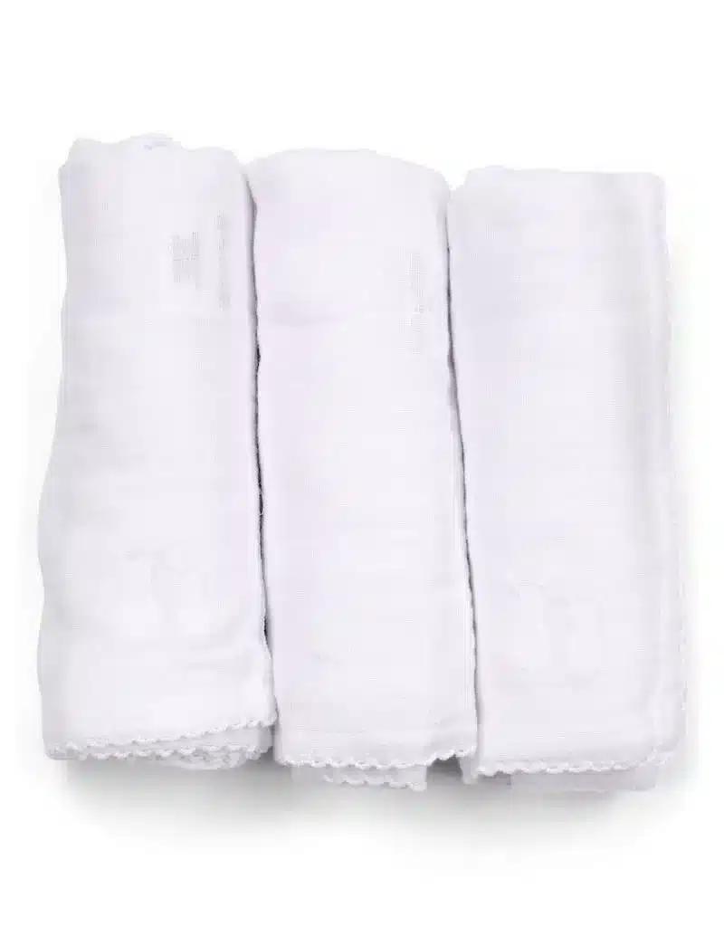 Poetree Kids - Tetra doekjes wit - 60x60cm (3 stuks in doosje)