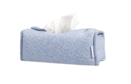 Poetree Kids - Tissue box hoes - Chevron Denim Blue