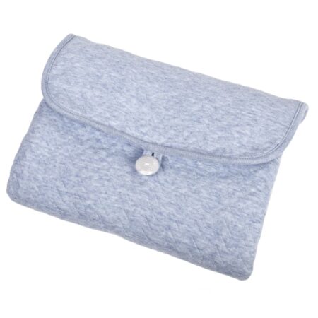 Poetree Kids - Verschoonmatje voor onderweg - Chevron Denim Blue