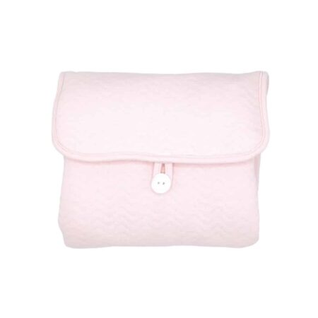 Poetree Kids - Verschoonmatje voor onderweg - Chevron Light Pink